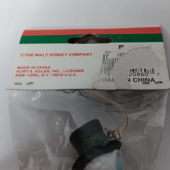 Disney Donald Duck Ornament Pair Kurt Adler Santas World Scrooge Icicle Santa Ĝ - Picture 9 of 11